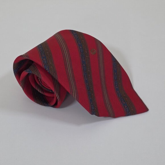 Gucci Silk Tie Multicolor Logo Floral Print Party Italy Designer W 3.75 L 57.25" - Picture 16 of 16